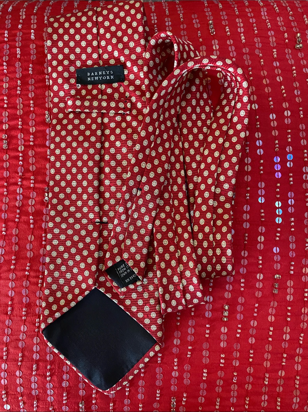 Barneys New York Silk Made From Italy Sewn In Usa Luxurious Tie